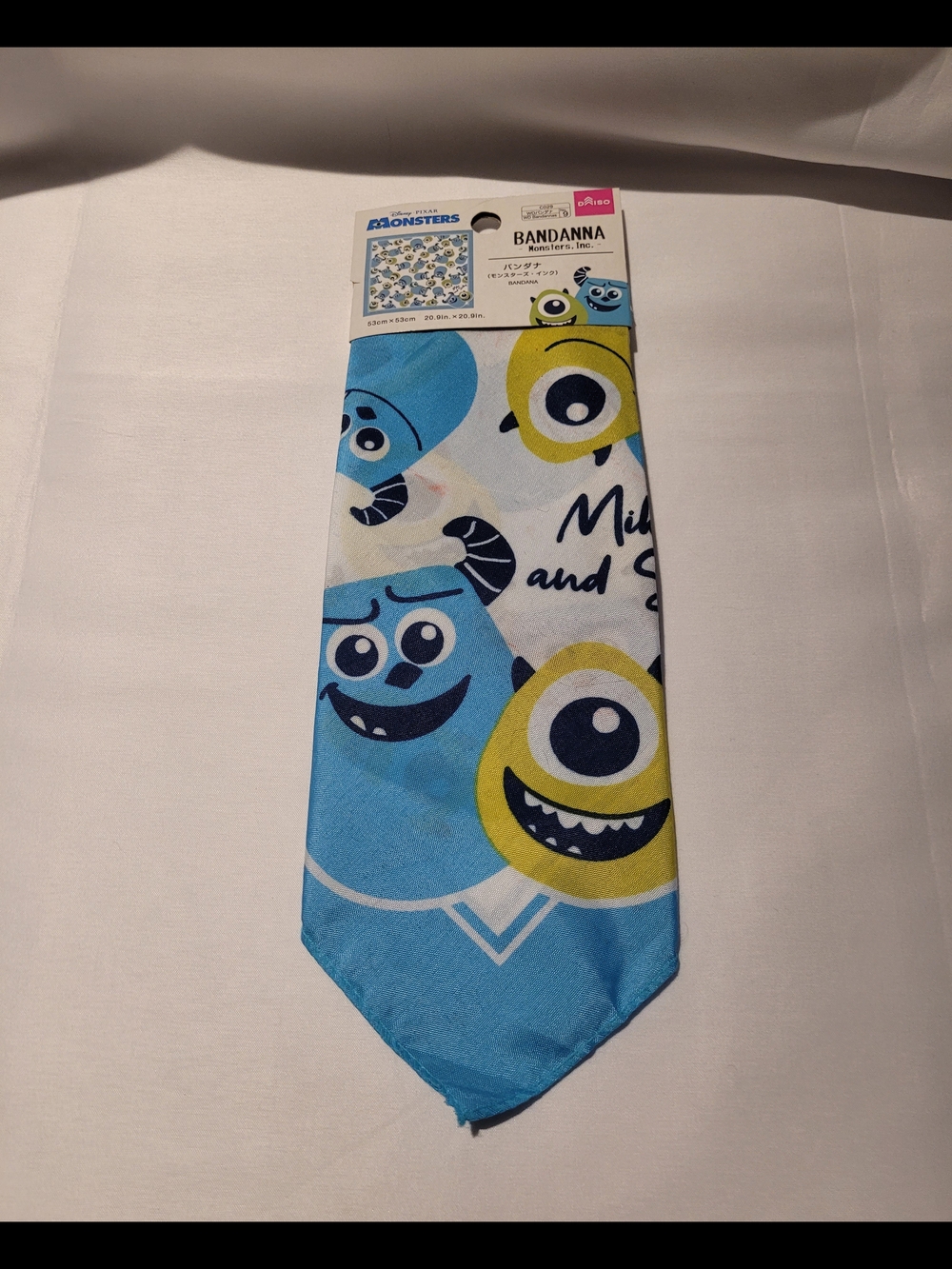 NWT Monsters Inc. Kids Blue & Yellow Bandanna